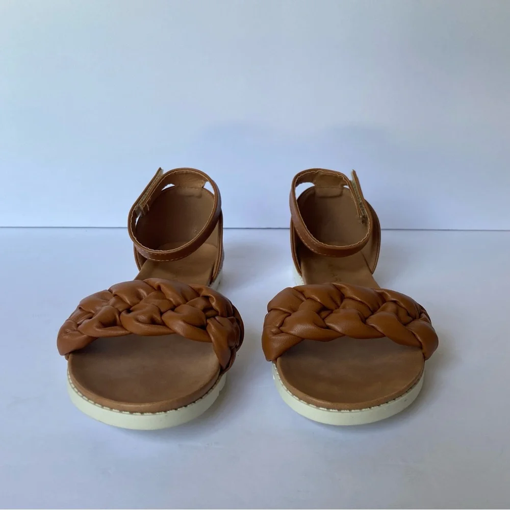 Tahari Braided Brown Sandal Kids Size 2